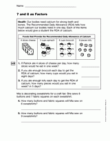 Seven and Eight as Factors (Gr. 3)