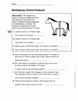 Multiplying: Partial Products (Gr. 3)