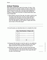 Addition and Subtraction: Critical Thinking (Gr. 4)