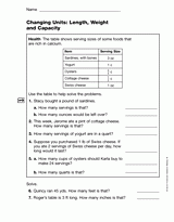 Changing Units: Length, Weight, and Capacity (Gr. 4)