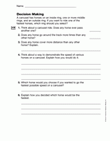 Word Problems: Decision Making Skills (Gr. 4)