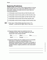 Exploring Predictions (Gr. 4)