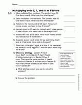 Multiplying with 6, 7, and 8 as Factors (Gr. 4)
