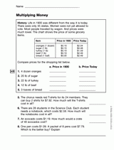 Multiplying Money (Gr. 4), Part 1