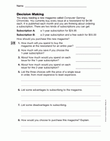 Measurement: Decision Making Skills 2 (Gr. 5)