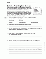 Exploring Predicting from Samples (Gr. 5)