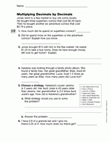 Multiplying Decimals by Decimals (Gr. 5)