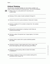 Probability: Critical Thinking (Gr. 6)