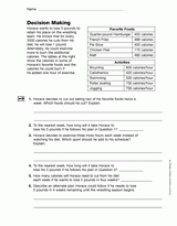 Tables and Data: Decision Making (Gr. 6)