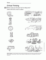 Telling Time: Critical Thinking (Gr. 1)