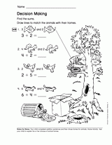 Addition and Subtraction Concepts: Decision Making (Gr. 1)