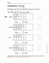 Understand 11 and 12 (Gr. 1)