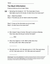Too Much Information (Gr. 1)