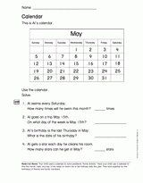 Calendar (Gr. 1)