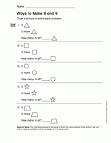 Ways to Make 8 and 9 (Gr. 1)