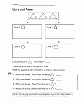 More and Fewer (Gr. 1)