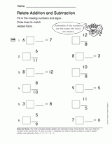 More Fact Strategies: Relate Addition and Subtraction (Gr. 1)