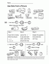 Use Data from a Picture (Gr. 1): Money