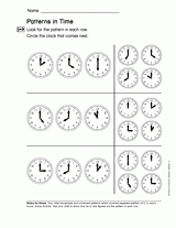 Telling Time: Patterns in Time (Gr. 1)