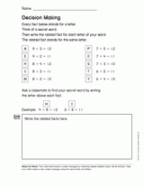 Addition and Subtraction Concepts: Decision Making (Gr. 2)