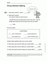 Measurement: Group Decision Making (Gr. 2)