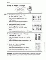 Make Ten When Adding Nine (Gr. 2)