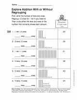 Explore Addition With and Without Regrouping (Gr. 2)