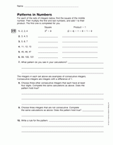 Patterns in Numbers: Fractions and Integers (Gr. 6)