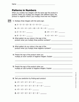 Patterns in Numbers: Positive and Negative Numbers (Gr. 6)