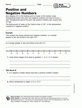Math in Science: Positive and Negative Numbers