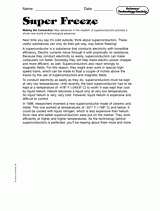 Science, Technology, and Society: Super Freeze