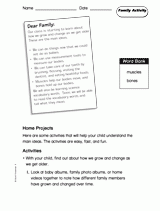 Growing and Changing: Family Activity