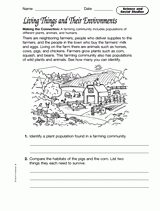 Science and Social Studies: Living Things and Their Environments