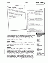 Plant Structure and Function: Family Activity