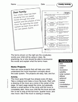Movements in the Solar System: Family Activity