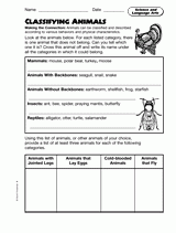 Science and Language Arts: Classifying Animals
