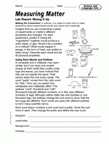 Science and Language Arts: Measuring Matter