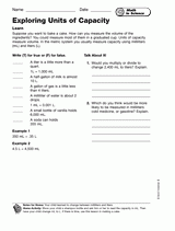 Math in Science: Exploring Units of Capacity