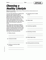 Science and Social Studies: Choosing a Healthy Lifestyle