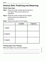 Science Skill: Predicting and Observing