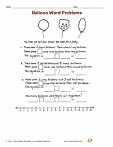 Balloon Word Problems