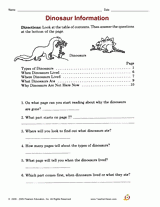 Dinosaur Information