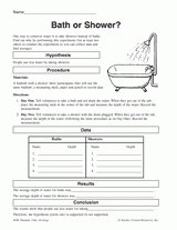 Conserving Water: Bath or Shower?