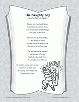 The Naughty Boy Poetry Pack