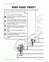 Who Said That? Game