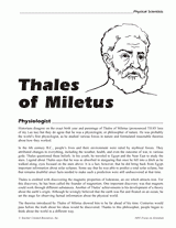 Thales of Miletus, Physiologist