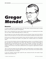 Gregor Mendel, Botanist