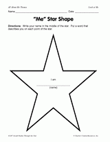 "Me" Star Shape