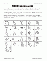 Silent Communication: Sign Language Alphabet
