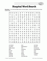 Hospital Word Search